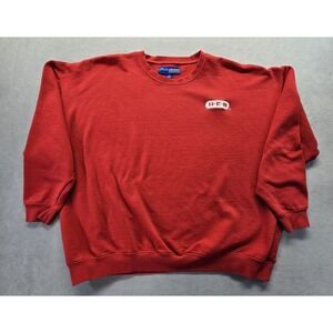 HEB Crewneck Sweatshirt Pullover Red Embroidered Logo 3XL Unisex XXXL